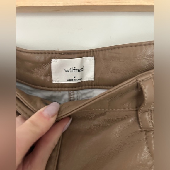 Wilfred The Melina Pant in Saville Vegan Leather ~ size 0 - Picture 4 of 10